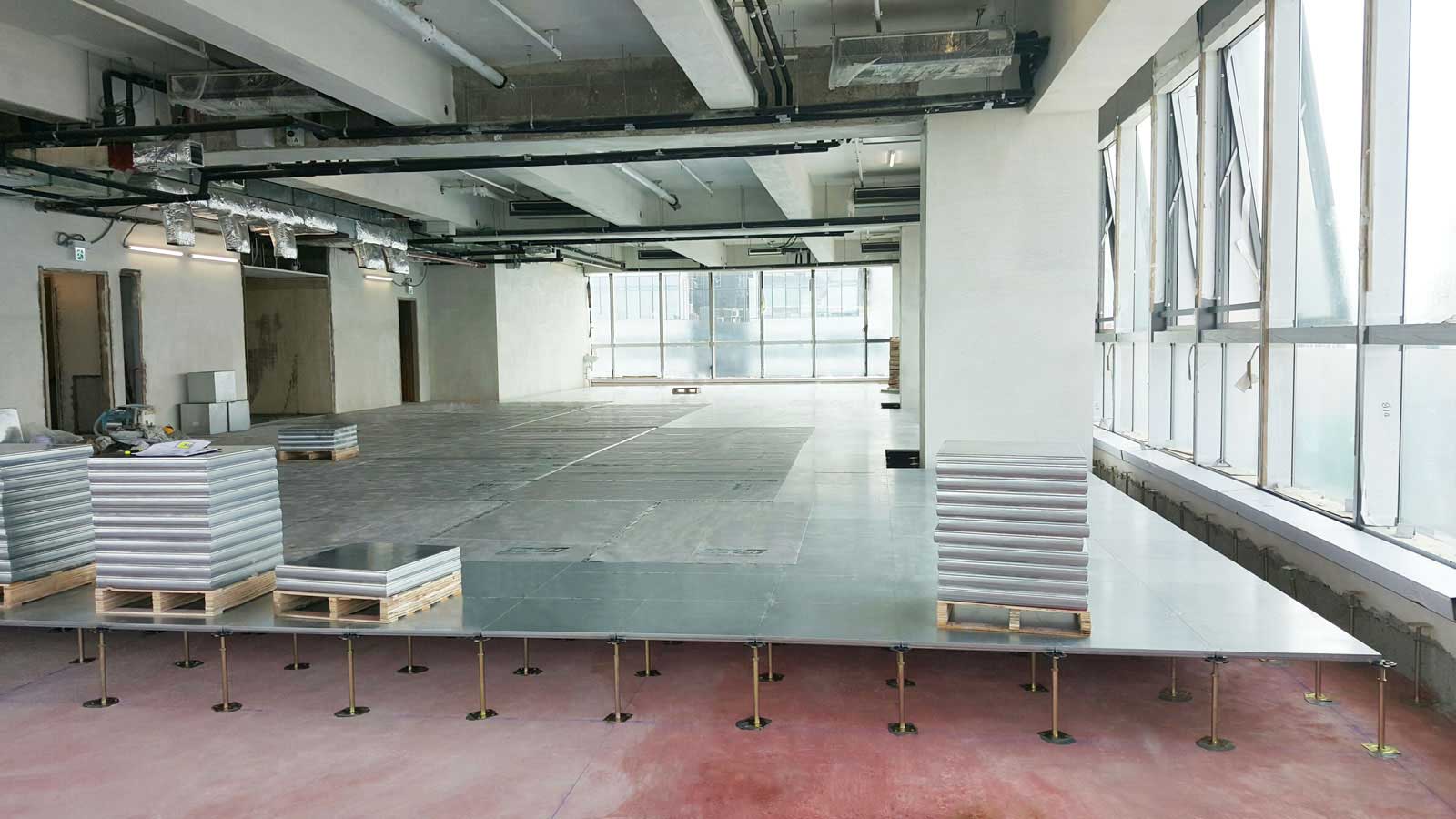 Global Gateway Tower, Hong Kong Raised Access Flooring, Partitions